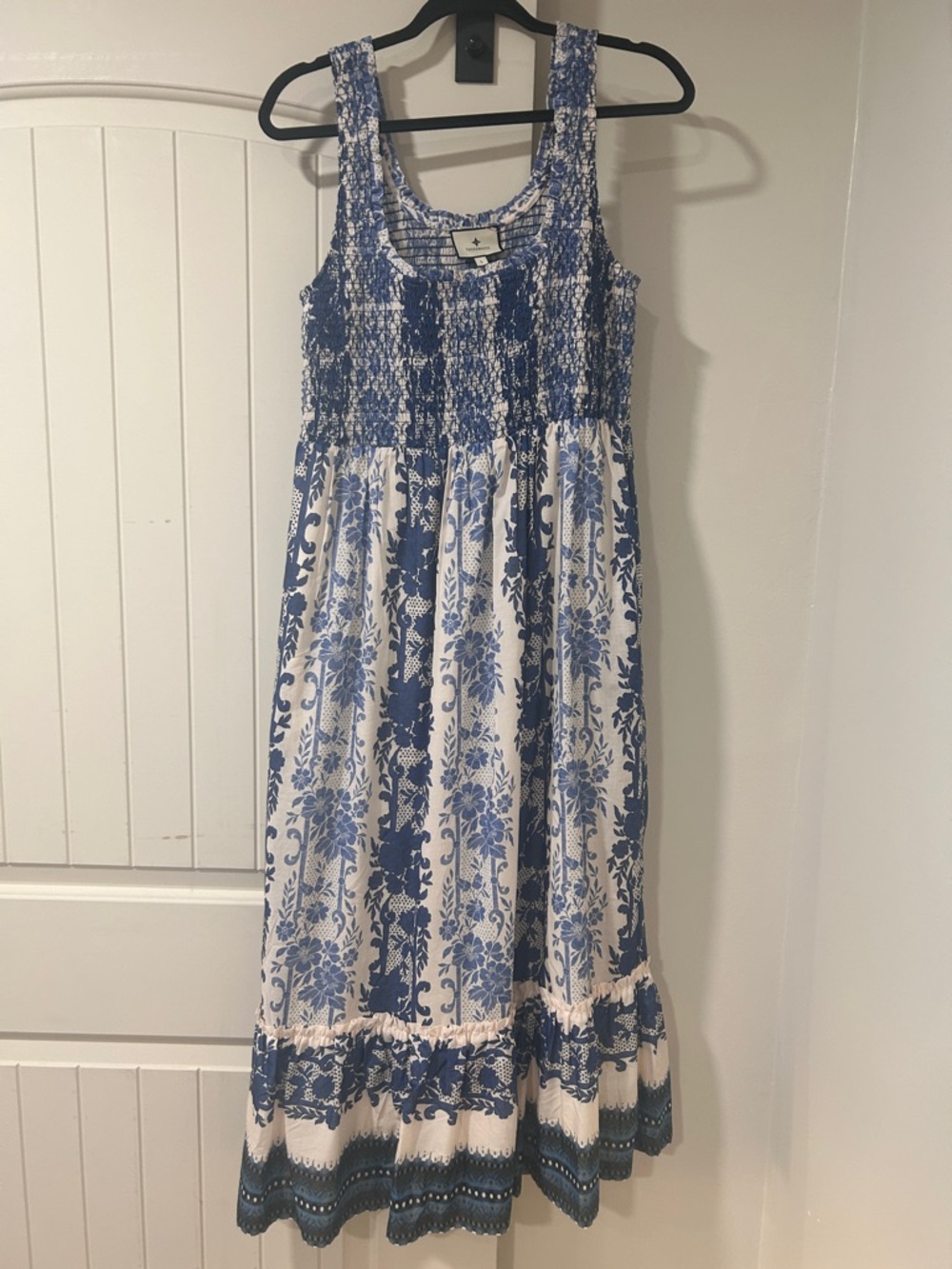 Tuckernuck Bondi Blues Cotton Voile Mallie Dress - Picture 3 of 5